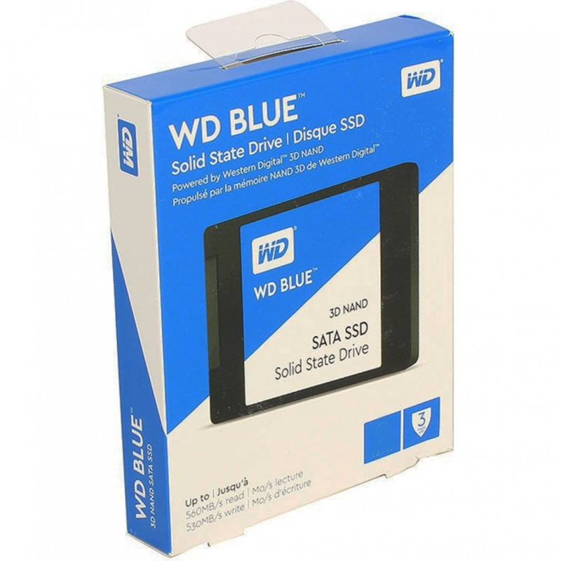 SSD жесткий диск SATA2.5 2TB TLC BLUE WDS200T2B0A WDC