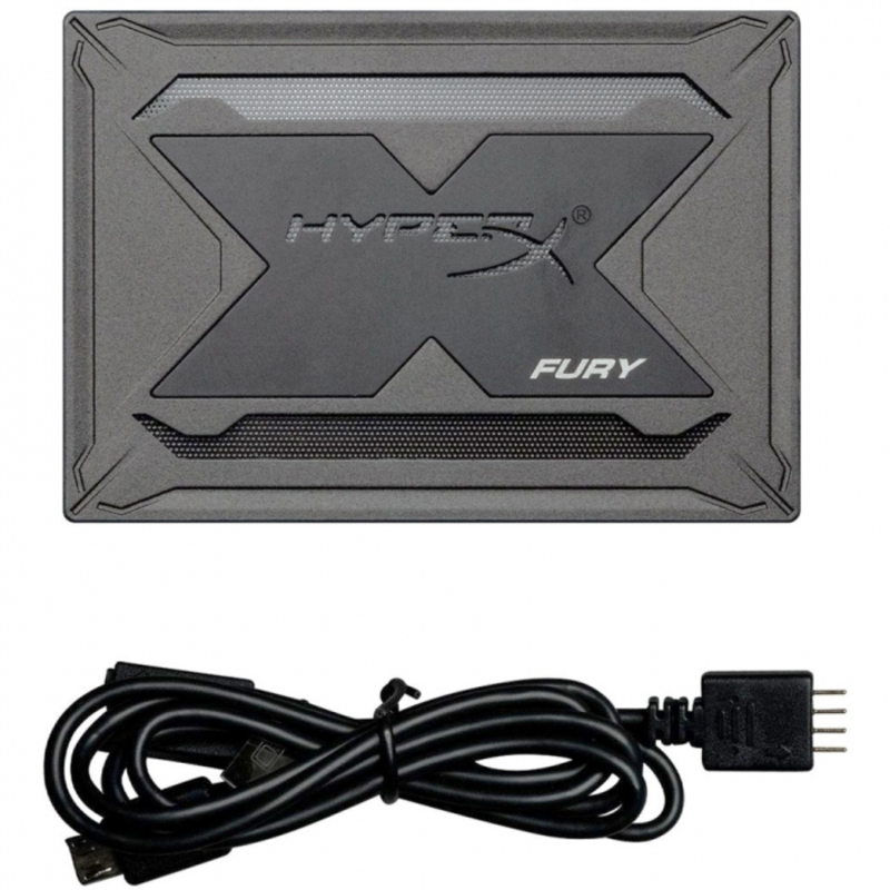 SSD 2.5 Kingston 240Gb HyperX Fury RGB SHFR200B/240G Upgrade Bundle (SATA3, up to 540/480Mbs, 3D