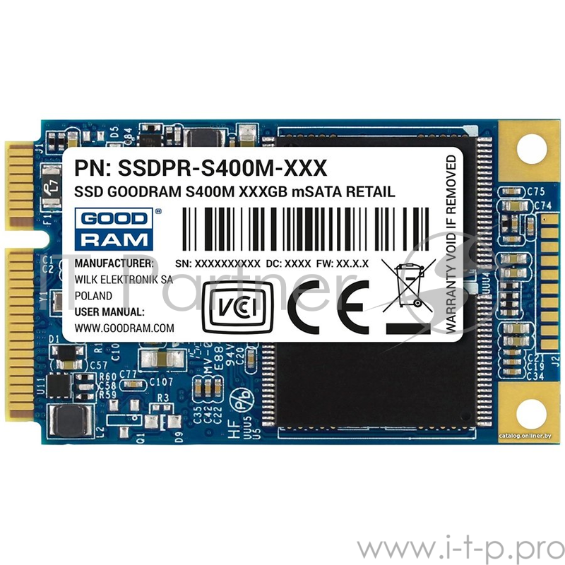 Накопитель SSD Goodram mSata S400M 240GB SSDPR-S400M-240