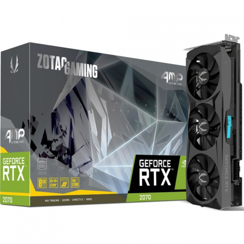 Видеокарта Zotac GeForce RTX 2070 AMP Extreme Core 8G (ZT-T20700C-10P) {5}