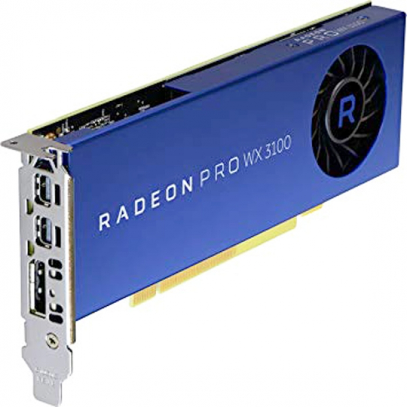 Профессиональная видеокарта RADEON PRO WX 3100 - 4GB GDDR5 2-MDP / 1-DP PCIE 3.0 100-505999