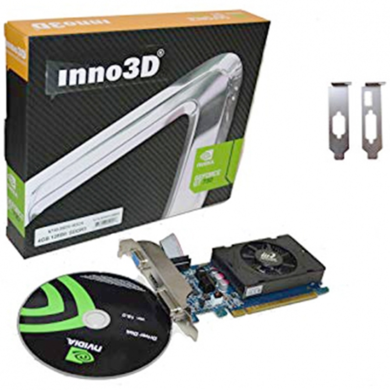 Видеокарта Inno3D GeForce GT730 Express LP 4GB RTL {20} (N73P-BSDV-M5BX) (574)
