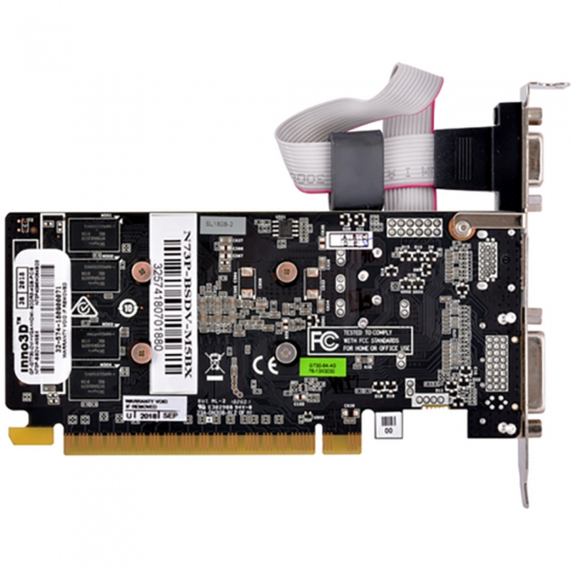 Видеокарта Inno3D GeForce GT730 Express LP 4GB RTL {20} (N73P-BSDV-M5BX) (574)