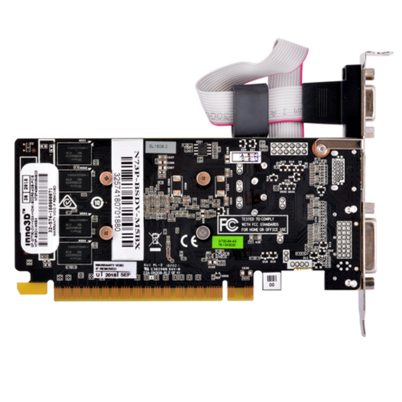 Видеокарта Inno3D GeForce GT730 Express LP 4GB RTL {20} (N73P-BSDV-M5BX) (574)