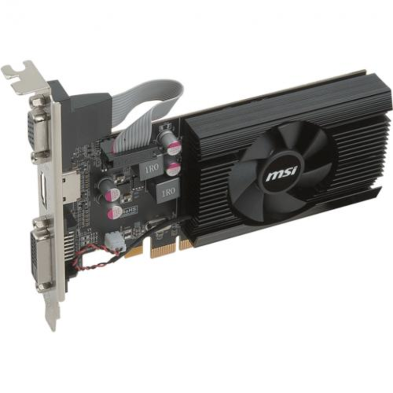 Видеокарта MSI PCI-E R7 240 1GD3 64b LP AMD Radeon R7 240 1024Mb 64bit DDR3 600/1600 DVIx1/HDMIx1/CR