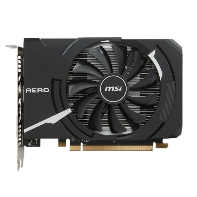 Видеокарта 4Gb PCI-E MSI Radeon RX 550 AERO ITX 4G OC RX550, GDDR5, 128 bit, DVI, HDMI, DP, Retai