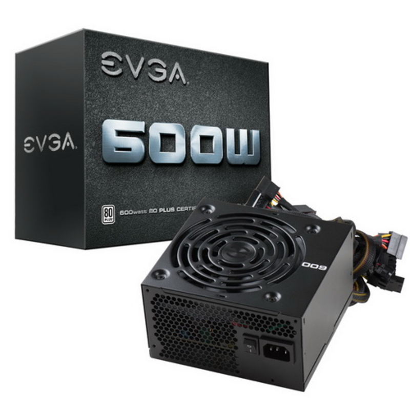 Блок Питания EVGA 100-W1-0600-K2 80+ WHITE 600W RTL{6}