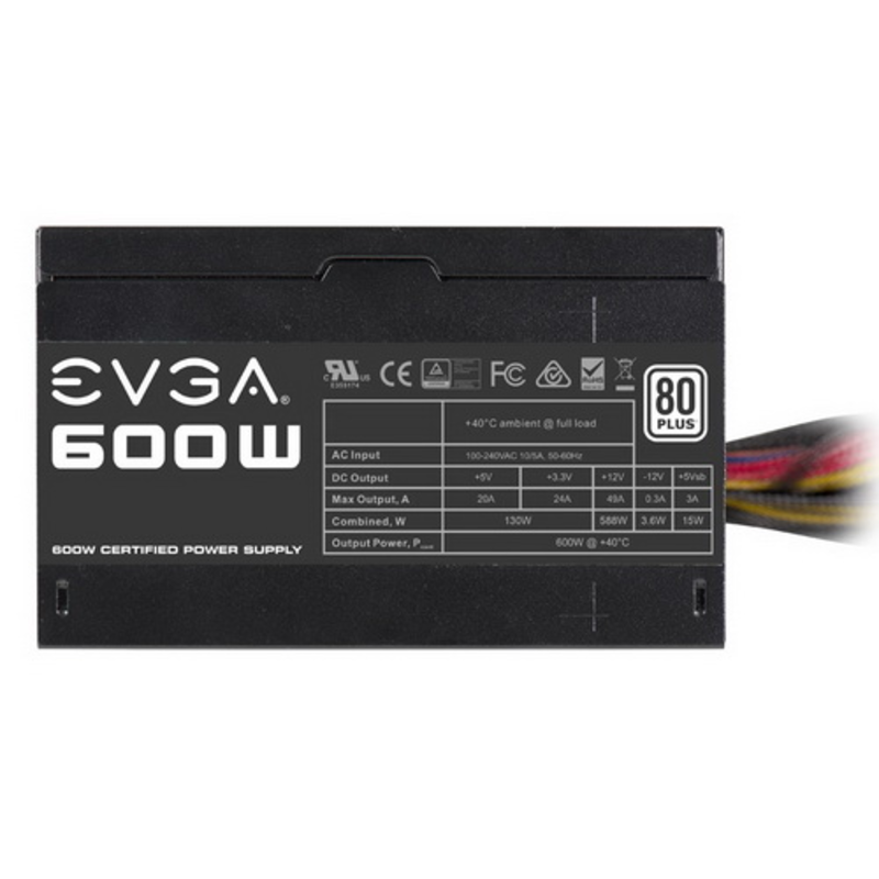 Блок Питания EVGA 100-W1-0600-K2 80+ WHITE 600W RTL{6}