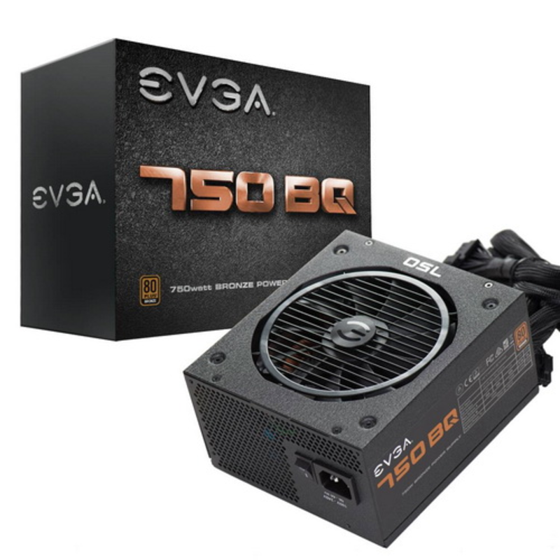 Блок Питания EVGA 110-BQ-0750-V2 80+ BRONZE 750W, Semi Modular RTL{6}