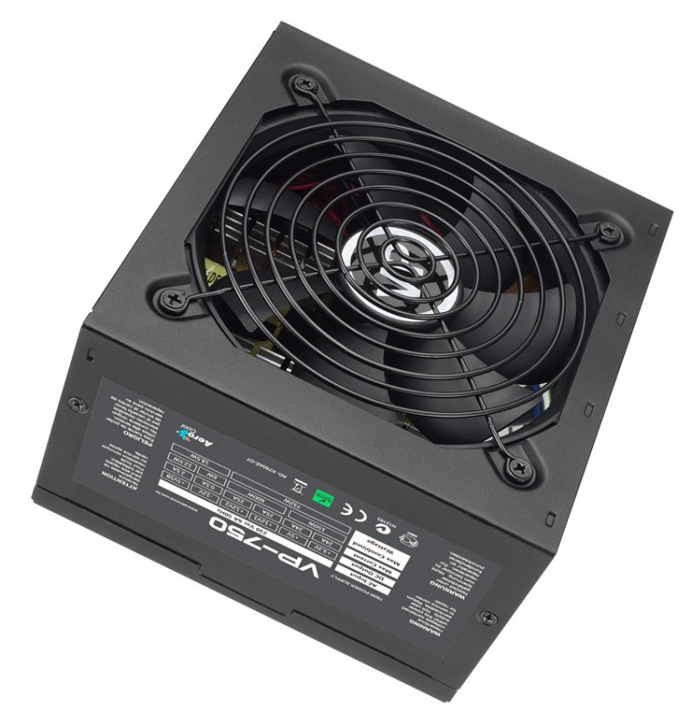 Блок питания Aerocool ATX 750W VP-750 (24+4+4pin) APFC 120mm fan 6xSATA RTL