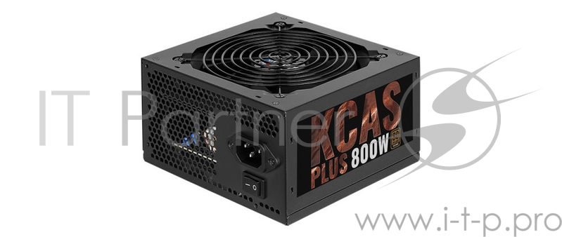 Блок питания Aerocool ATX 800W KCAS-800W PLUS 80+ bronze (24+4+4pin) APFC 120mm fan 7xSATA RTL