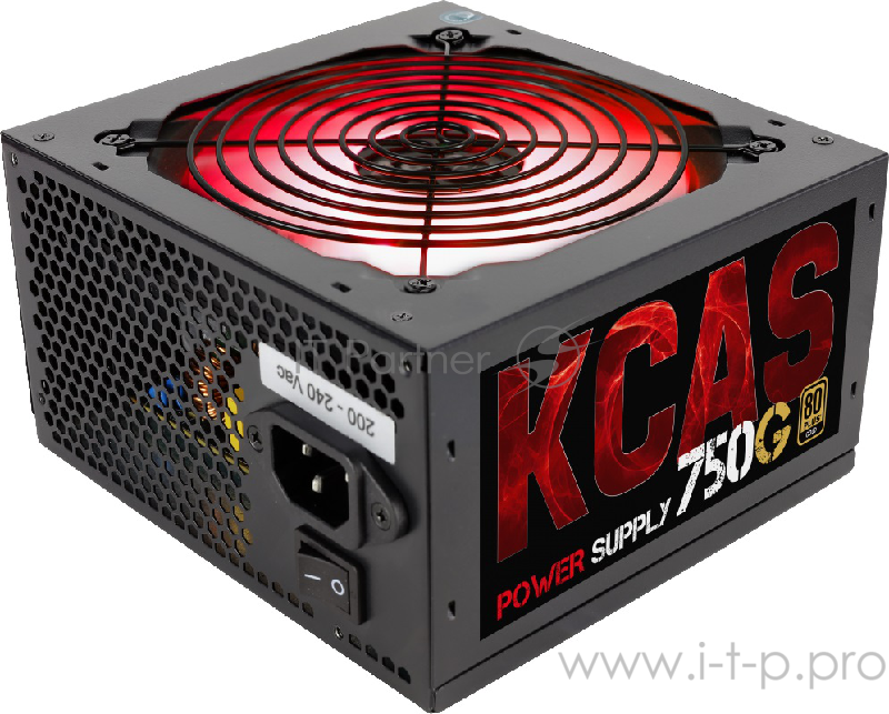 Блок питания Aerocool KCAS-750G RGB (ATX 2.4, 750W, Active PFC, 120mm fan, 80 PLUS GOLD) Box