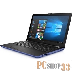 Ноутбук HP 15-bw531ur 2FQ68EA (A6-9220-2.50ГГц, 4ГБ, 500ГБ, R4, LAN, WiFi, BT, WebCam, 15.6 1366x768, W10 H), синий