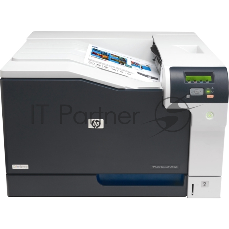 Цветной лазерный принтер HP Color LaserJet CP5225n A3, 600x600dpi, бело-серый (USB2.0, LAN)