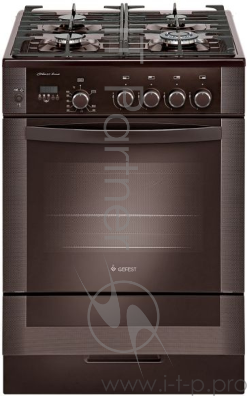Плита газовая GEFEST 6500-04 0075 коричневый
