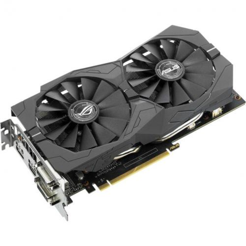 Видеокарта ASUS GeForce GTX 1050 Ti 4ГБ STRIX-GTX1050TI-O4G-GAMING (GeForce GTX 1050 Ti, DDR5, 2xDVI, HDMI, DP) (PCI-E)