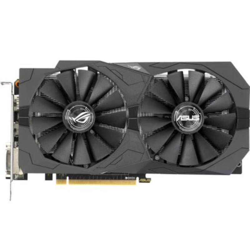 Видеокарта ASUS GeForce GTX 1050 Ti 4ГБ STRIX-GTX1050TI-O4G-GAMING (GeForce GTX 1050 Ti, DDR5, 2xDVI, HDMI, DP) (PCI-E)