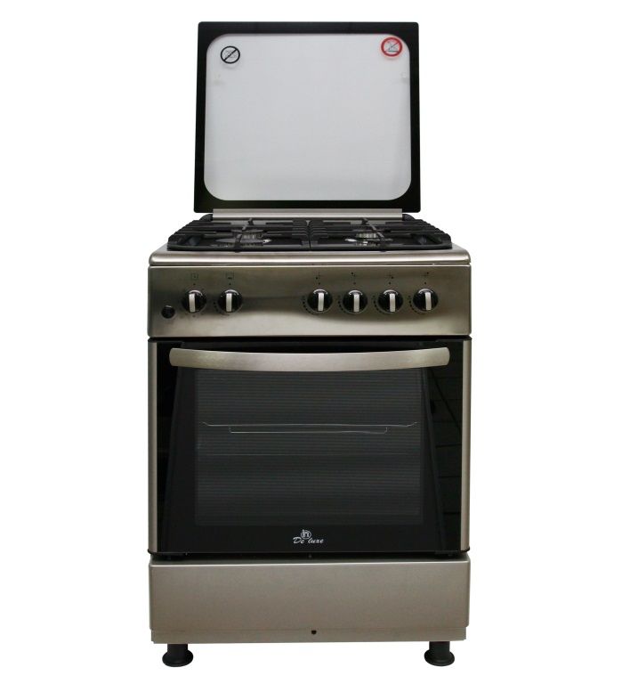 Газовая плита De Luxe 606040.24-000 г (кр ) чр нерж. сталь