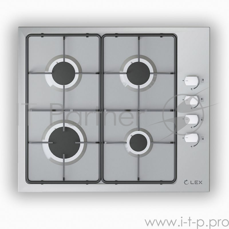 Газовая варочная поверхность Lex GVS 644-1 IX нержавеющая сталь