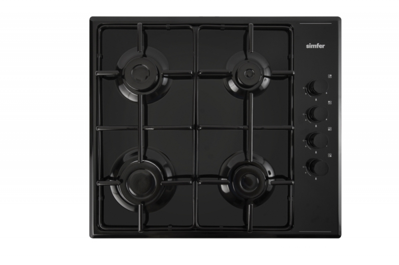 Газовая варочная поверхность Simfer H60Q40B413 черный