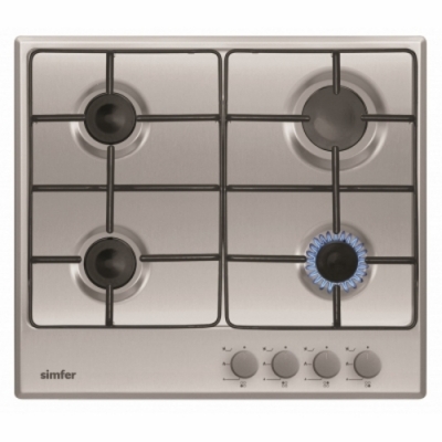 Газовая варочная поверхность Simfer H60V40M413 нержавеющая сталь