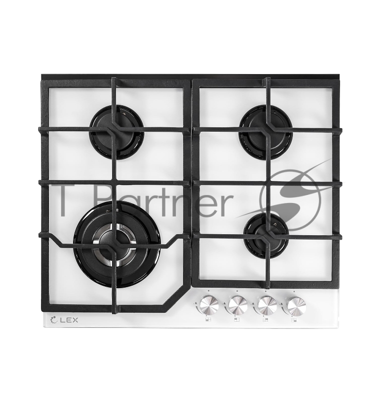 Газовая варочная поверхность Lex GVG 640-1 WH белый