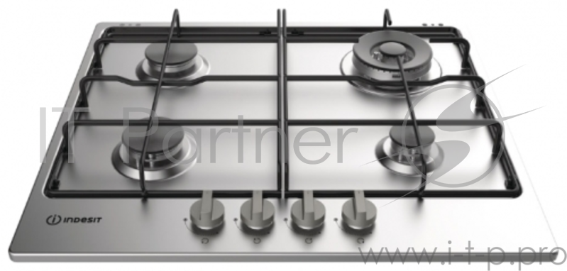 Варочная поверхность газовая Indesit THP 642 W/IX/I RU нержавеющая сталь