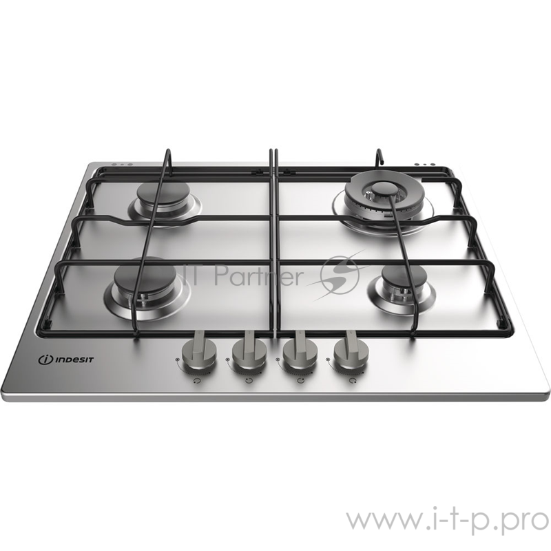 Варочная поверхность газовая Indesit THP 642 W/IX/I RU нержавеющая сталь