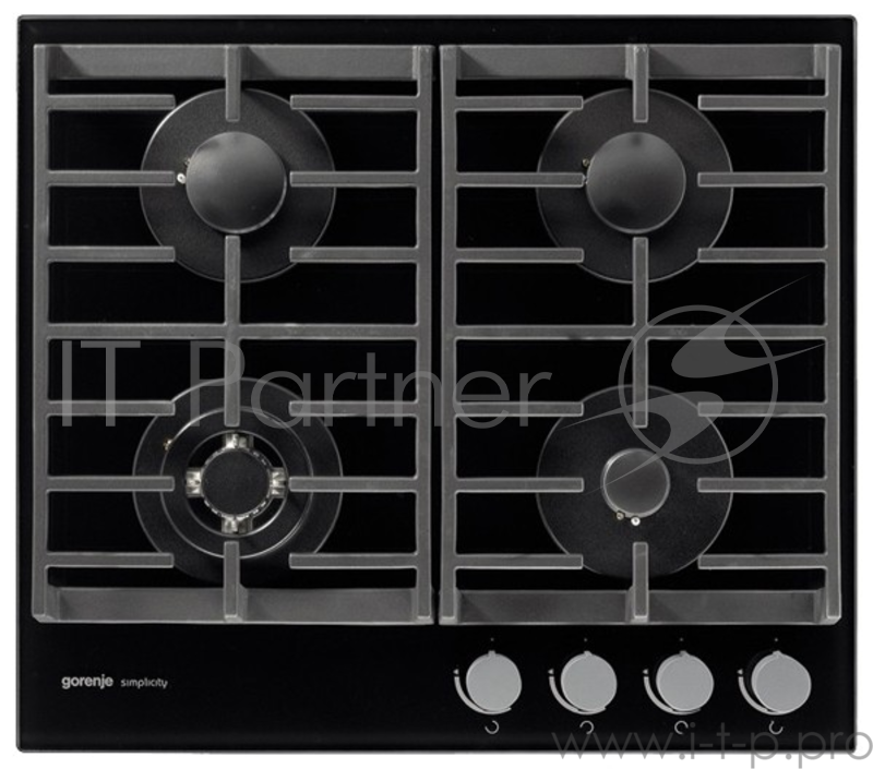Варочная поверхность газовая Gorenje GT6SY2B черный