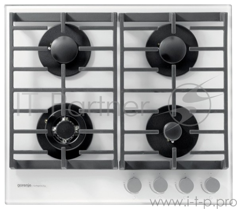 Варочная поверхность газовая Gorenje GT6SY2W белый