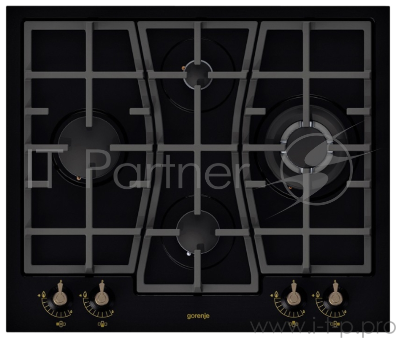 Варочная поверхность газовая Gorenje GW65CLB антрацит