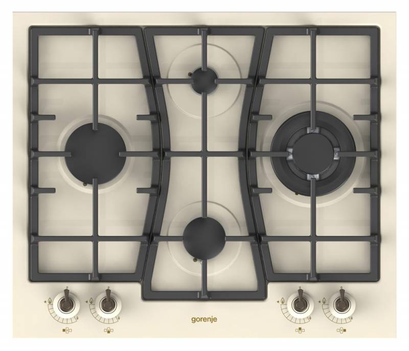 Варочная поверхность газовая Gorenje GW65CLI слоновая кость