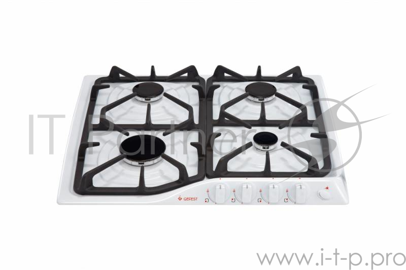 Варочная поверхность газовая Gefest СН 1210 К4, эмалированная сталь, белая