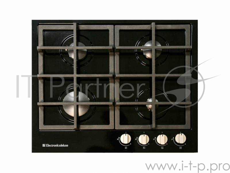 Варочная поверхность газовая Electronicsdeluxe TG4 750231F-040 черный глянец