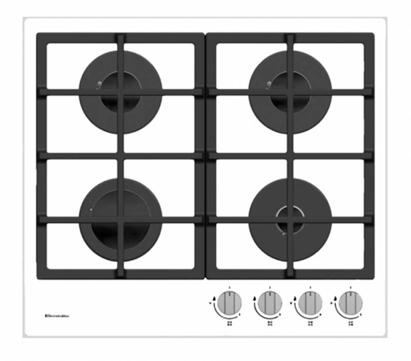 Варочная поверхность газовая Electronicsdeluxe GG4 750229F-013 стекло белое