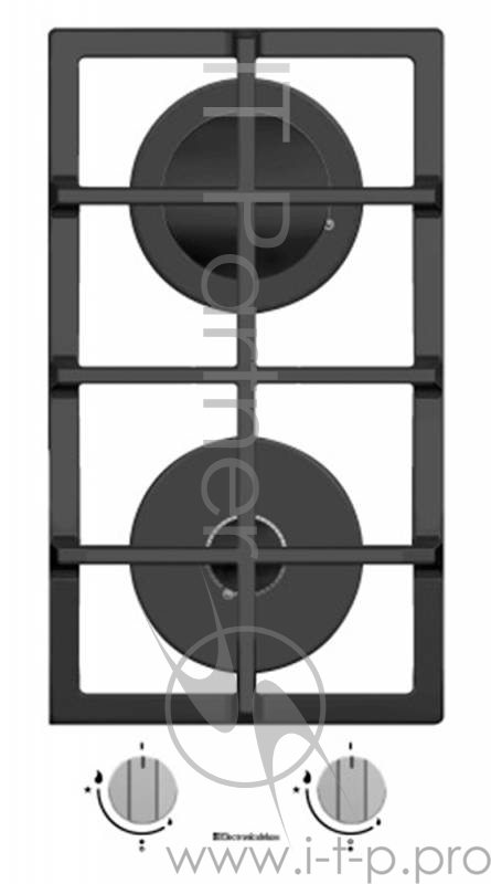 Варочная поверхность газовая Electronicsdeluxe GG2 400215F-002 стекло белое