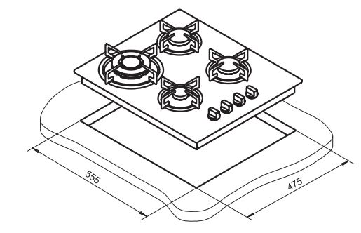 Варочная поверхность газовая Darina T1 BGM 341 11 W белый