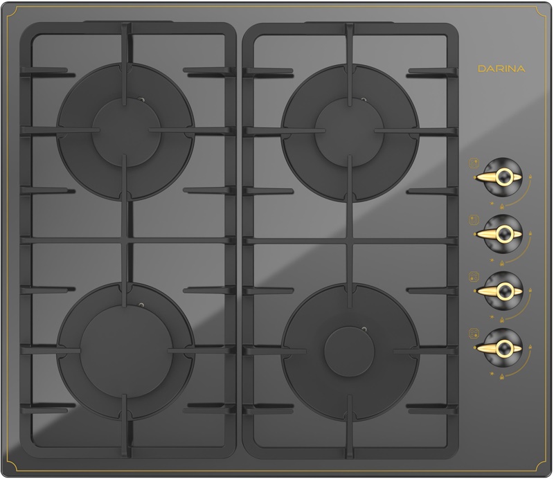 Варочная поверхность газовая Darina 1T17 BGС 341 12 B черный