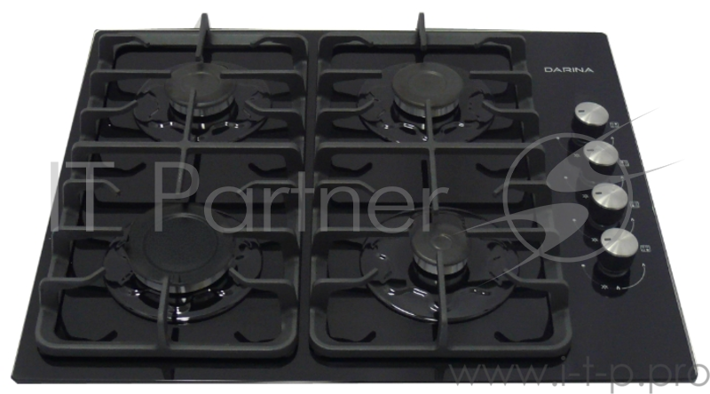 Варочная поверхность газовая Darina 1T1 BGC 341 12 B черный