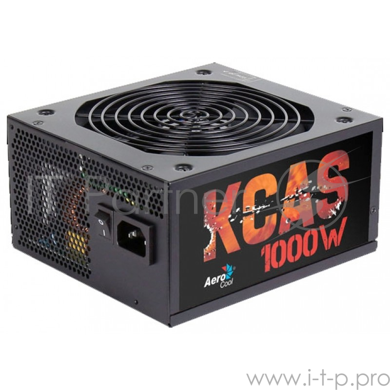 Блок питания Aerocool 1000W Retail KCAS-1000M модульный, ATX v2.4, 80+ Bronze, A.PFC, fan 14cm, Hasw