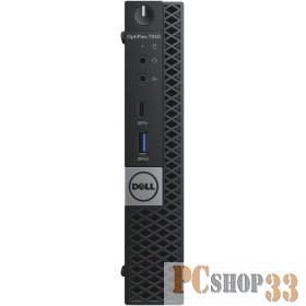 Компьютер Dell OptiPlex 7050 MFF 7050-2592 (Core i5 6500T-2.50ГГц, 8ГБ, 1000ГБ, HDG, LAN, WiFi, BT, W10 Pro) + клавиатура + мышь