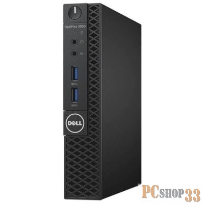 Компьютер Dell OptiPlex 3050 MFF 3050-0498 (Pentium G4400T-2.90ГГц, 4ГБ, 500ГБ, HDG, LAN, Linux) + клавиатура + мышь