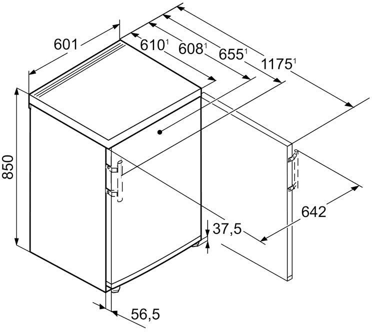 Холодильник Liebherr TPesf 1714 серебристый (однокамерный)