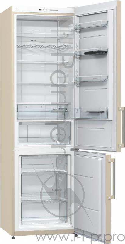 Холодильник Gorenje NRK6201GHC бежевый (двухкамерный)