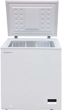 Морозильник ларь KRAFT BD(W)-200BL с LCD дисплеем, белый