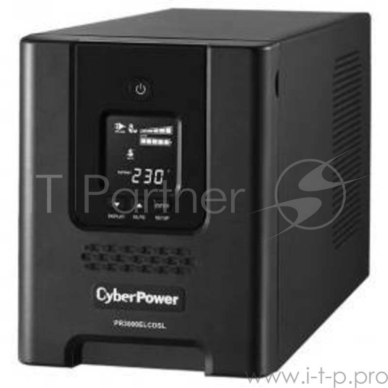 ИБП (UPS) 3000ВА CyberPower PR3000ELCDSL, черный (COM, USB)