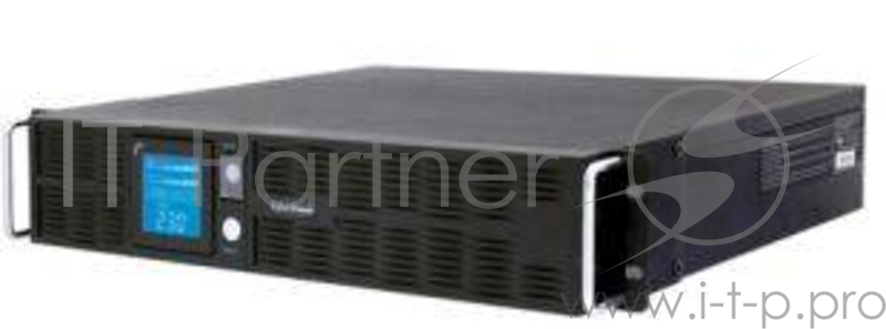 ИБП (UPS) 2U 19 RM 1500ВА CyberPower PR1500ELCDRT2U, черный (COM, USB)