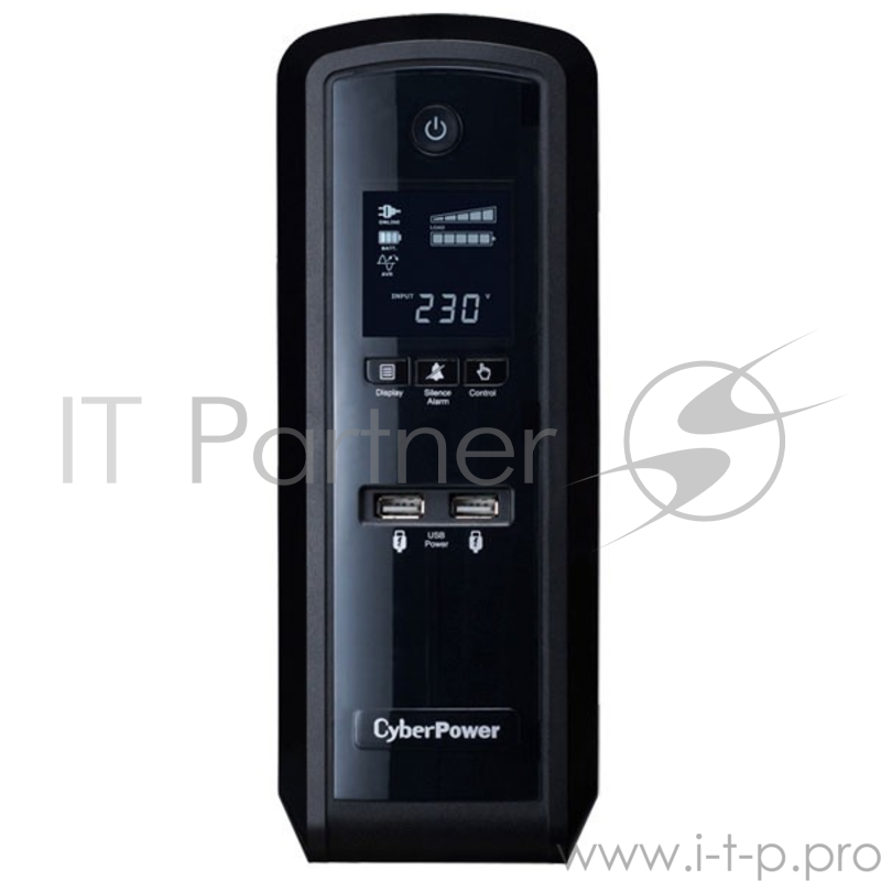 ИБП (UPS) 1300ВА CyberPower CP1300EPFCLCD, черный (COM, USB)