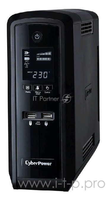 ИБП (UPS) 1300ВА CyberPower CP1300EPFCLCD, черный (COM, USB)