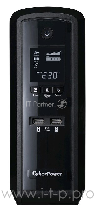 ИБП (UPS) 1300ВА CyberPower CP1300EPFCLCD, черный (COM, USB)